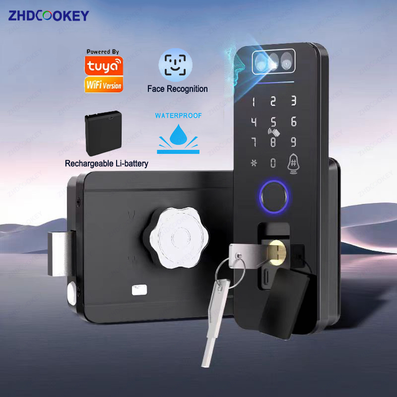 Smart Garden Lock - Водонепроницаемый умный замок с 3D-распознаванием лиц,