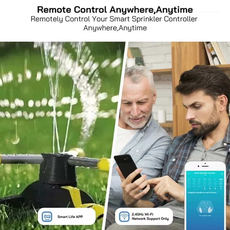 Умный контроллер полива Tuya W – обзор и цена Smart Garden Sprinkler