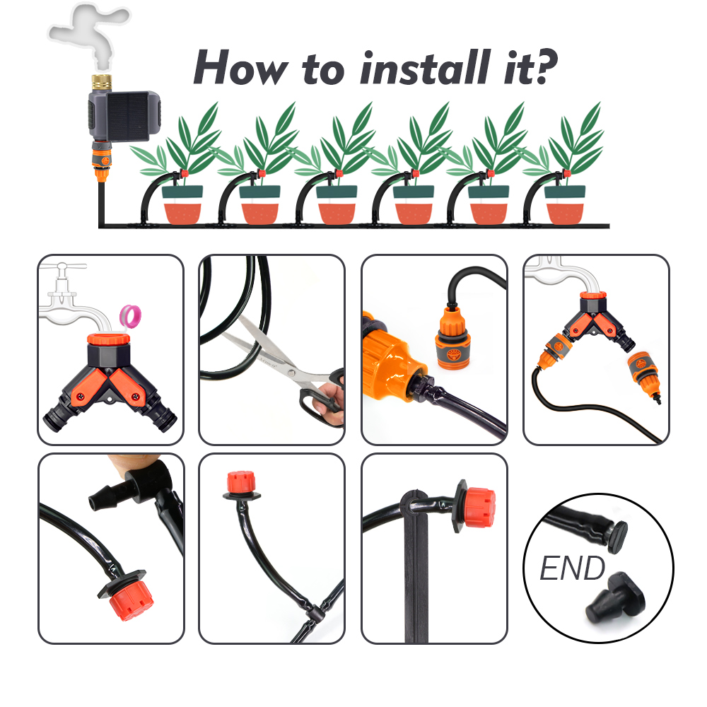 Умный комплект капельного орош – обзор и цена Smart Garden Water Timer