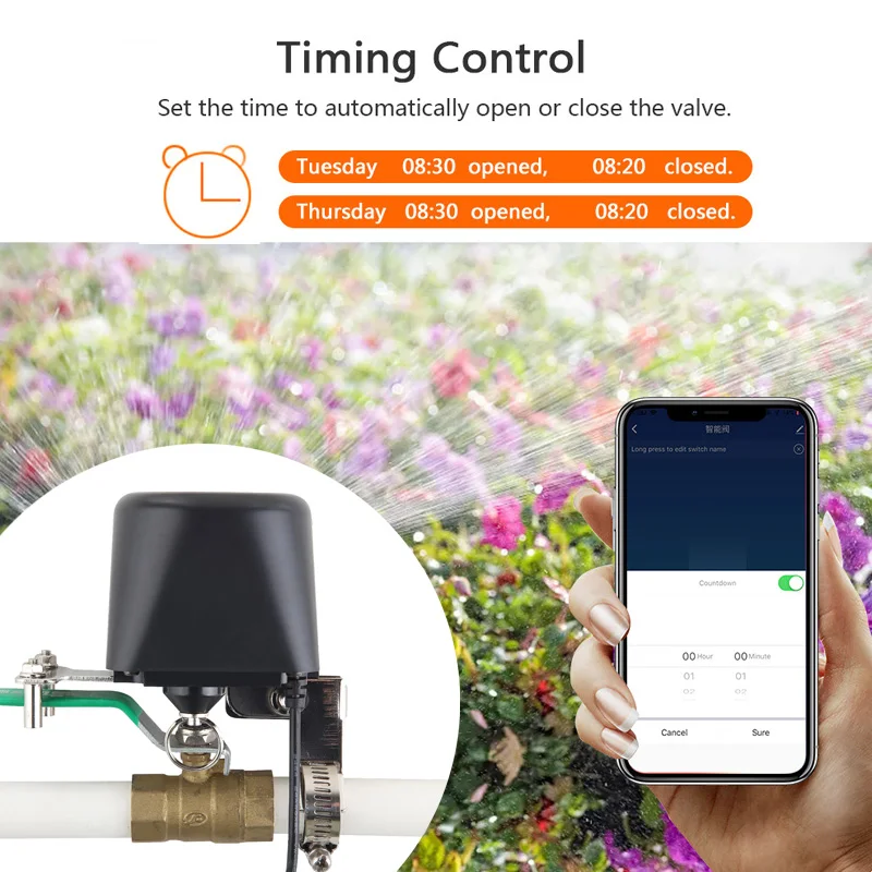 Умный WiFi-клапан для воды, Zi – обзор и цена Smart Garden Water Timer