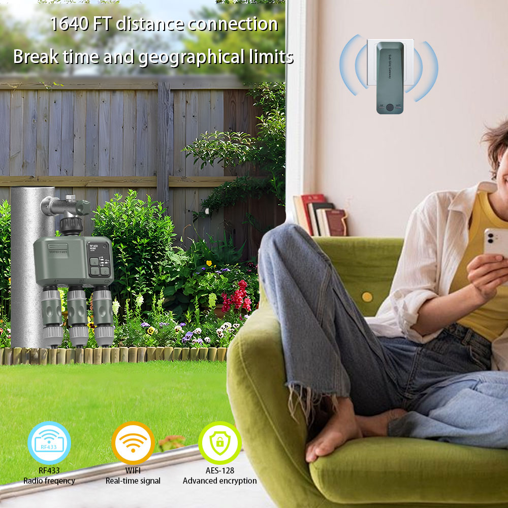 Таймер полива Tuya Wifi+RF433  – обзор и цена Smart Garden Water Timer