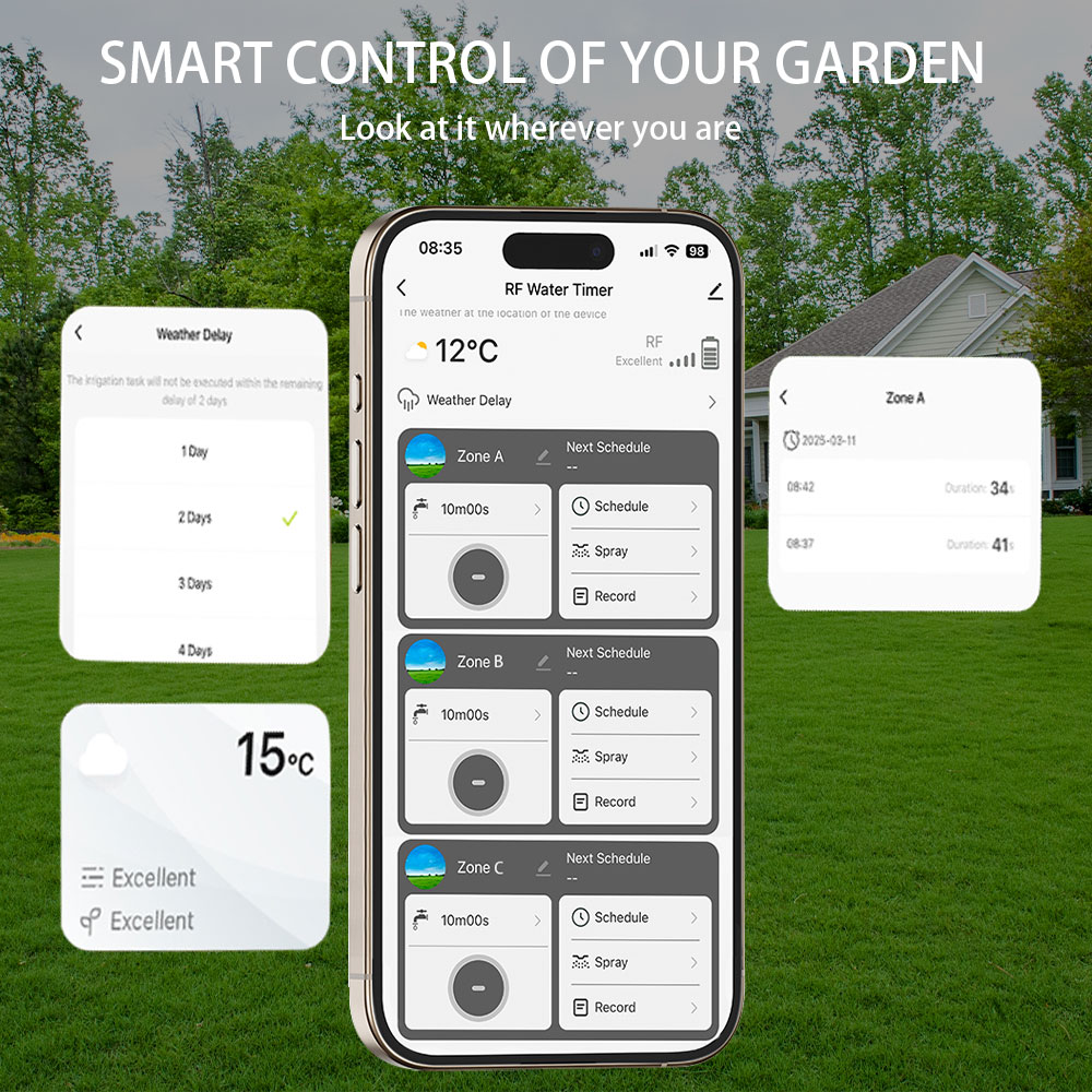 Таймер полива Tuya Wifi+RF433  – обзор и цена Smart Garden Water Timer