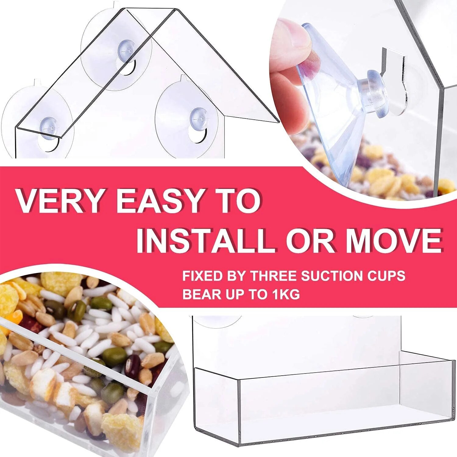 Акриловая кормушка для птиц с  – обзор и цена Smart Bird Feeder Camera